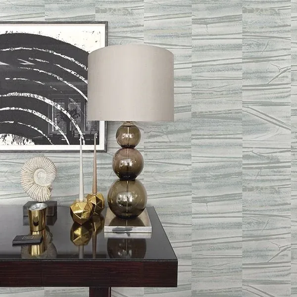 A-Street Prints Lithos Slate Geometric Marble Wallpaper - SKU 2908-87122