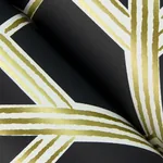 A-Street Prints Livia Black Trellis Wallpaper - SKU 4014-26409