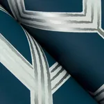 A-Street Prints Livia Dark Blue Trellis Wallpaper - SKU 4014-26411
