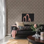 A-Street Prints Livia Mauve Trellis Wallpaper - SKU 4014-26413