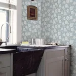 A-Street Prints Lizette Light Blue Charming Floral Wallpaper - SKU 4080-15912