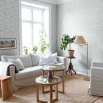 A-Street Prints Lizette Light Blue Charming Floral Wallpaper - SKU 4080-15912