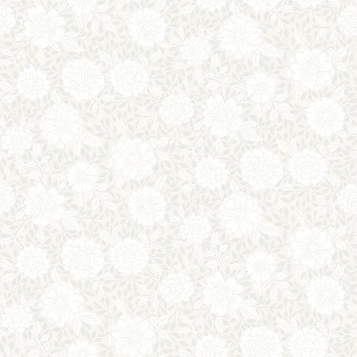 4080-15908 | Lizette Light Grey Charming Floral Wallpaper