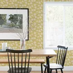 A-Street Prints Lizette Mustard Charming Floral Wallpaper | Wallpaper Twins A-Street Prints Lizette Mustard Charming Floral Wallpaper - SKU 4080-15910