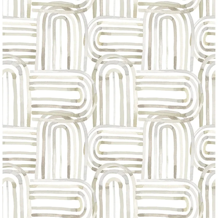 4135-27272 | Lolly Beige Arches Wallpaper