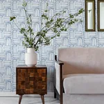 A-Street Prints Lolly Blue Arches Wallpaper - SKU 4135-27273