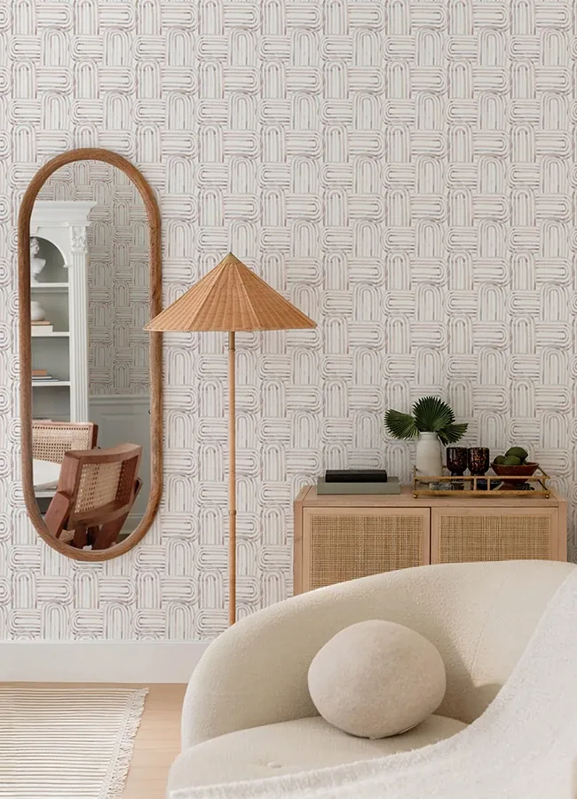 A-Street Prints Lolly Blush Arches Wallpaper | Wallpaper Twins A-Street Prints Lolly Blush Arches Wallpaper - SKU 4135-27271