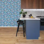 A-Street Prints Loretto Blue Citrus Wallpaper - SKU 2969-26024