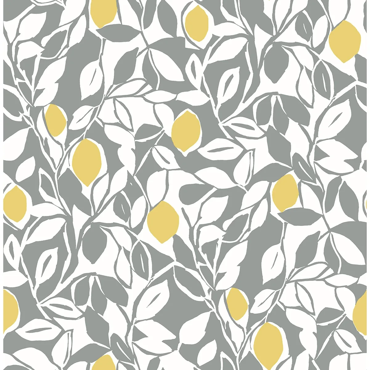 2969-26025 | Loretto Grey Citrus Wallpaper