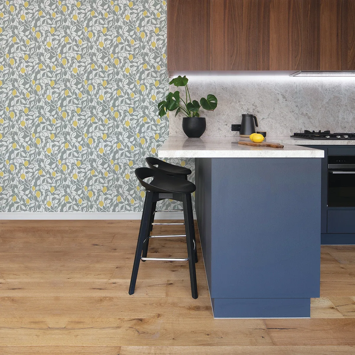 A-Street Prints Loretto Grey Citrus Wallpaper | Wallpaper Twins A-Street Prints Loretto Grey Citrus Wallpaper - SKU 2969-26025
