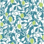 A-Street Prints Loretto Teal Citrus Wallpaper | Wallpaper Twins A-Street Prints Loretto Teal Citrus Wallpaper - SKU 2969-26026