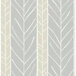 A-Street Prints Lottie Grey Stripe Wallpaper - SKU 2903-25817