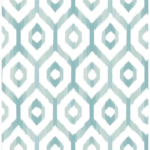 2744-24142 | Lucia Teal Diamond Wallpaper
