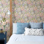 A-Street Prints Lucy Multicolor Floral Wallpaper - SKU 2903-25865