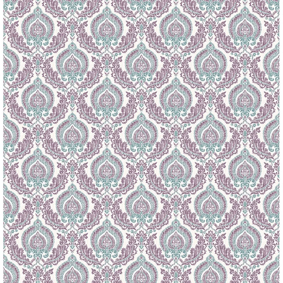A-Street Prints Lulu Plum Damask Wallpaper - SKU 2657-22231
