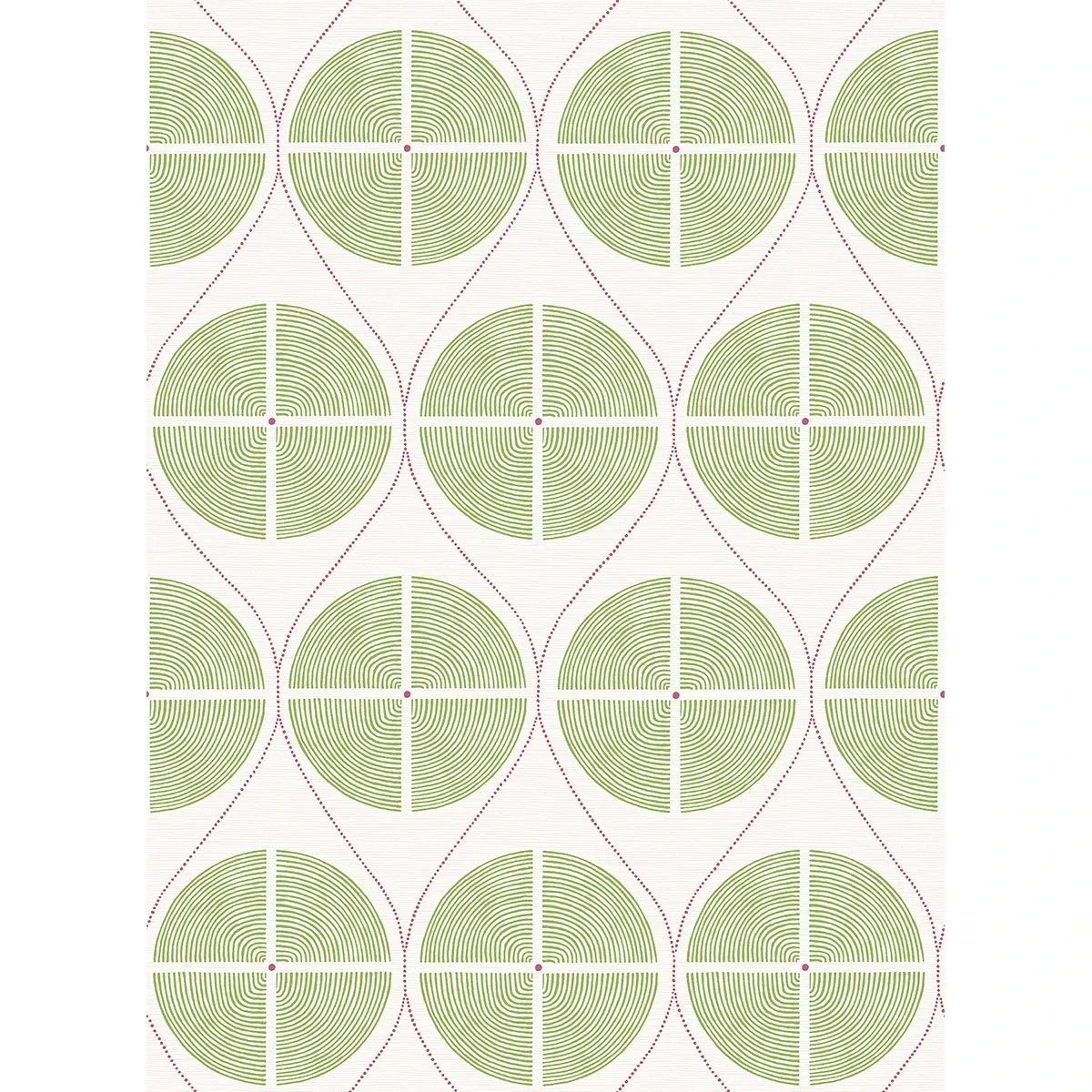 A-Street Prints Luminary Green Ogee Wallpaper - SKU 2901-25426