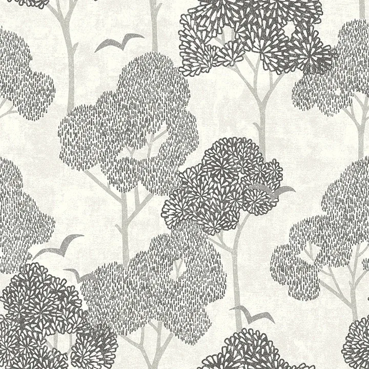 4066-26541 | Lykke Black Textured Tree Wallpaper