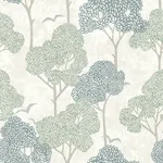A-Street Prints Lykke Green Textured Tree Wallpaper - SKU 4066-26542