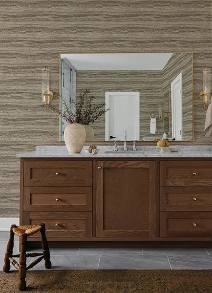 A-Street Prints Lyman Stone Striated Wallpaper - SKU 4173-27666