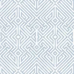 A-Street Prints Lyon Blue Geometric Key Wallpaper - SKU 4120-26847