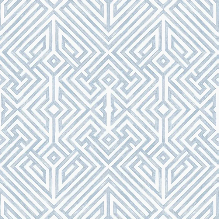 4120-26847 | Lyon Blue Geometric Key Wallpaper