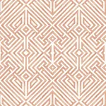 A-Street Prints Lyon Coral Geometric Key Wallpaper - SKU 4120-26848