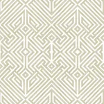 A-Street Prints Lyon Gold Geometric Key Wallpaper - SKU 4120-26851
