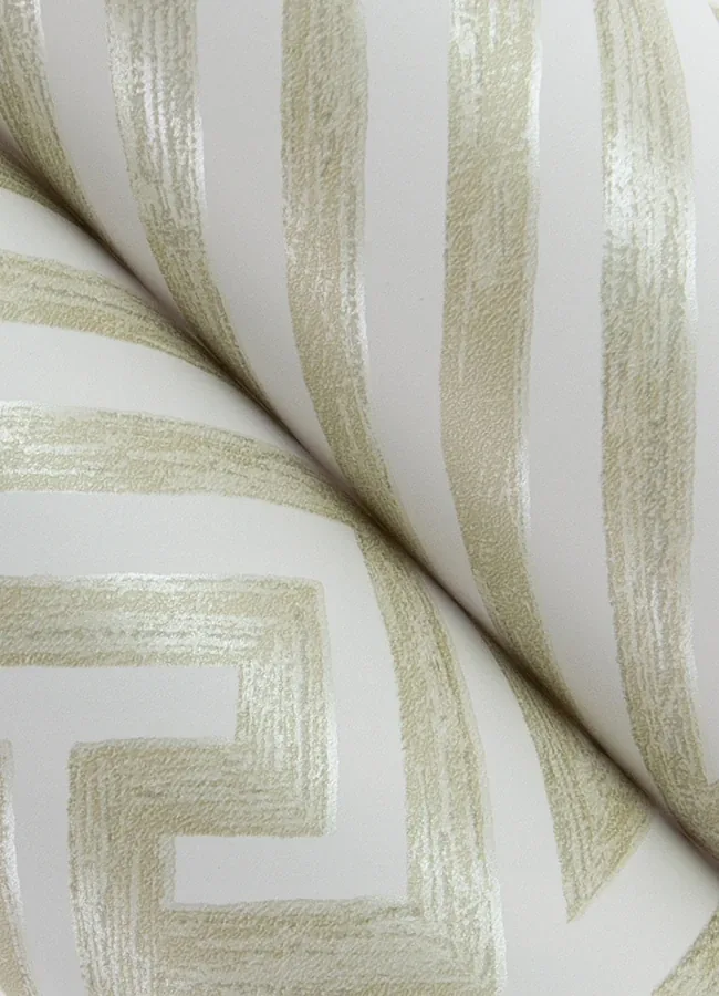 A-Street Prints Lyon Gold Geometric Key Wallpaper - SKU 4120-26851