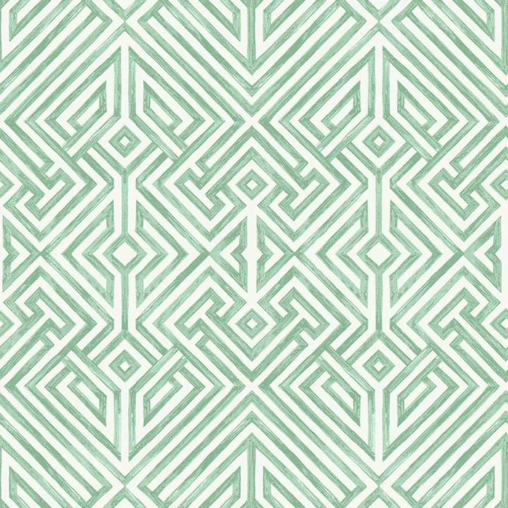 4120-26850 | Lyon Green Geometric Key Wallpaper