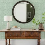 A-Street Prints Lyon Green Geometric Key Wallpaper - SKU 4120-26850