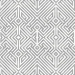 A-Street Prints Lyon Grey Geometric Key Wallpaper - SKU 4120-26854