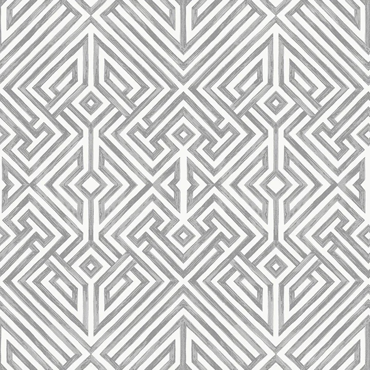 4120-26854 | Lyon Grey Geometric Key Wallpaper