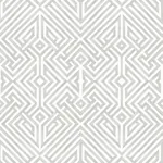 A-Street Prints Lyon Silver Geometric Key Wallpaper - SKU 4120-26849