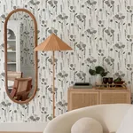 A-Street Prints Mabel Grey Floral Field Wallpaper - SKU 4135-27277