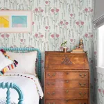A-Street Prints Mabel Pink Floral Field Wallpaper - SKU 4135-27275