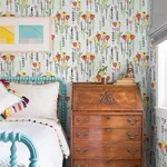 A-Street Prints Mabel Yellow Floral Field Wallpaper | Wallpaper Twins A-Street Prints Mabel Yellow Floral Field Wallpaper - SKU 4135-27276