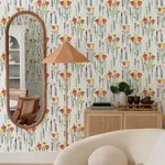 A-Street Prints Mabel Yellow Floral Field Wallpaper | Wallpaper Twins A-Street Prints Mabel Yellow Floral Field Wallpaper - SKU 4135-27276