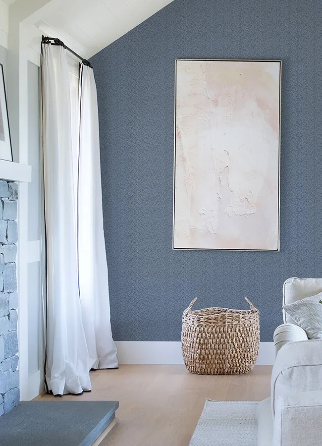 A-Street Prints Mackintosh Indigo Textural Wallpaper - SKU 4046-26127