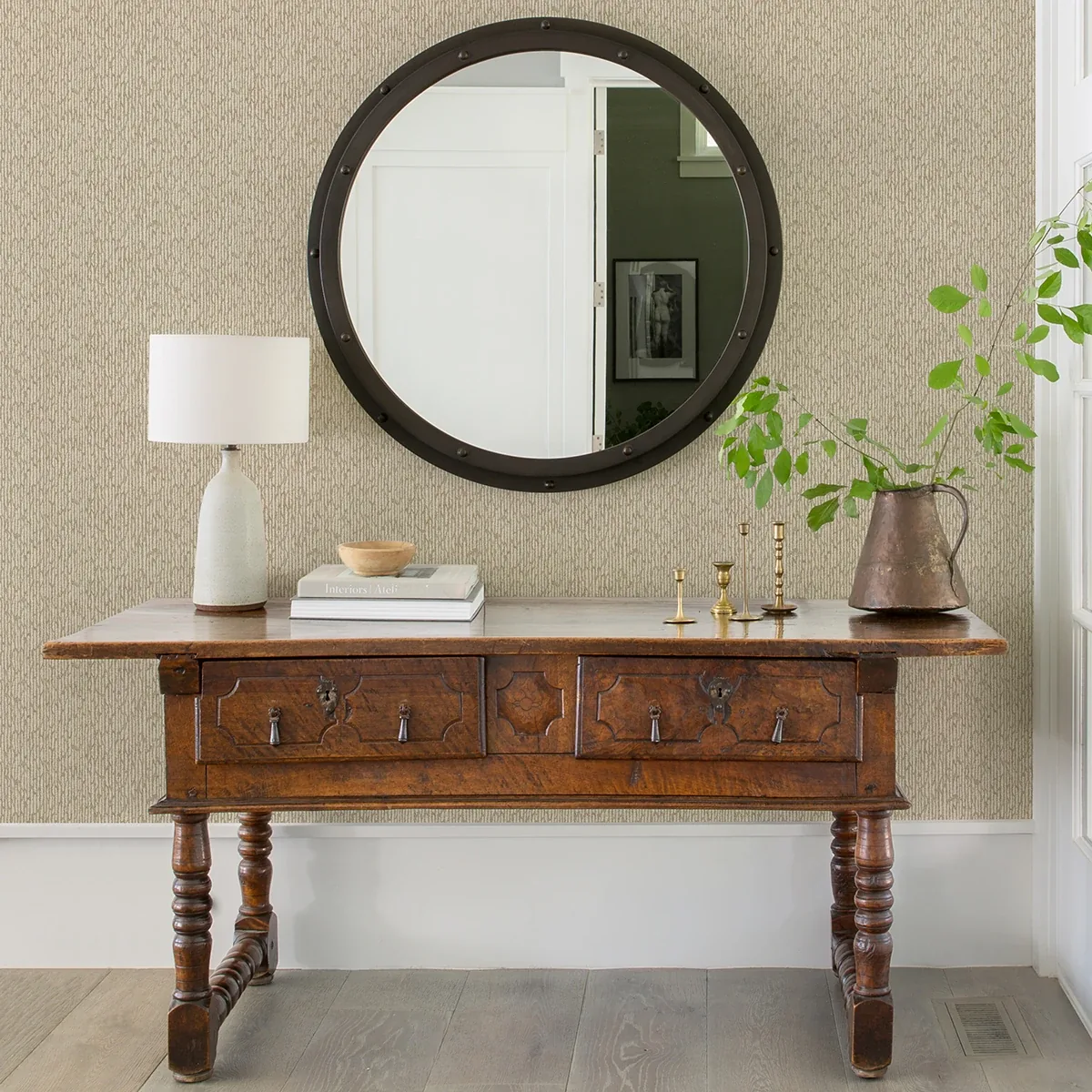 A-Street Prints Mackintosh Light Brown Textural Wallpaper - SKU 2970-26132