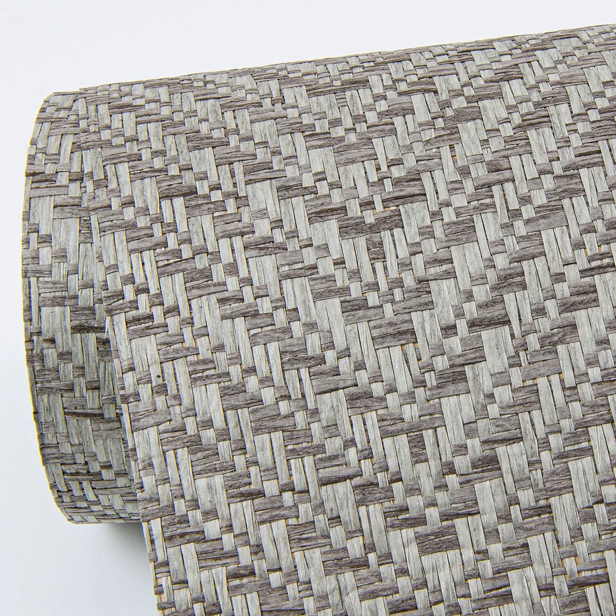 A-Street Prints Madoka Dark Grey Paper Weave Grasscloth Wallpaper - SKU 2972-86145