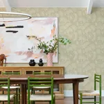 A-Street Prints Maeve Butter Jacobean Trail Wallpaper - SKU 4120-26825