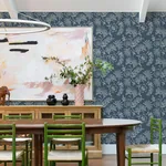 A-Street Prints Maeve Dark Blue Jacobean Trail Wallpaper | Wallpaper Twins A-Street Prints Maeve Dark Blue Jacobean Trail Wallpaper - SKU 4120-26822