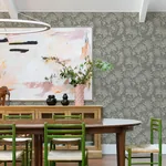 A-Street Prints Maeve Grey Jacobean Trail Wallpaper - SKU 4120-26827
