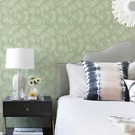 A-Street Prints Maeve Sage Jacobean Trail Wallpaper | Wallpaper Twins A-Street Prints Maeve Sage Jacobean Trail Wallpaper - SKU 4120-26823