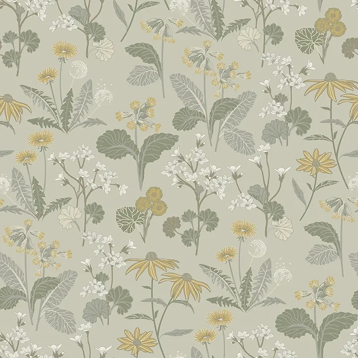4080-92134 | Magdalena Light Green Dandelion Wallpaper
