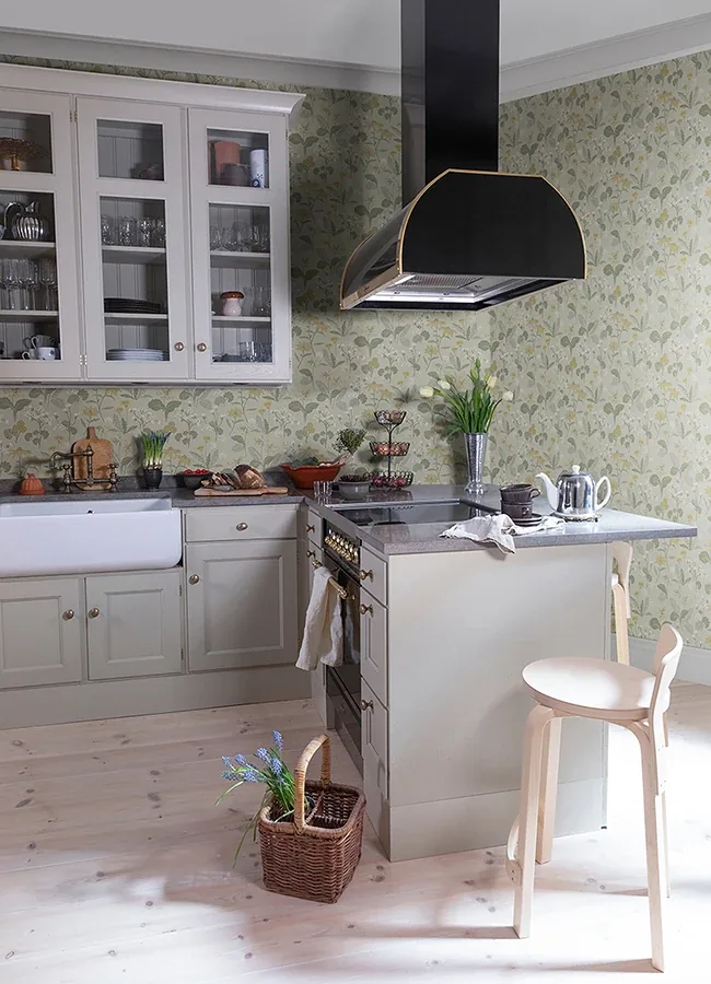 A-Street Prints Magdalena Light Green Dandelion Wallpaper - SKU 4080-92134