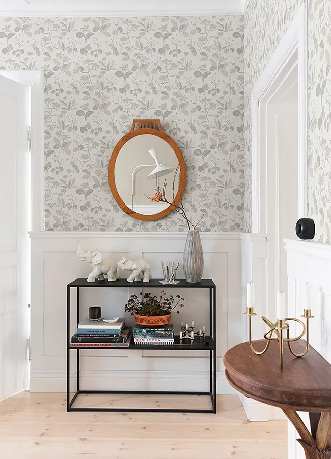 A-Street Prints Magdalena Light Grey Dandelion Wallpaper | Wallpaper Twins A-Street Prints Magdalena Light Grey Dandelion Wallpaper - SKU 4080-92136