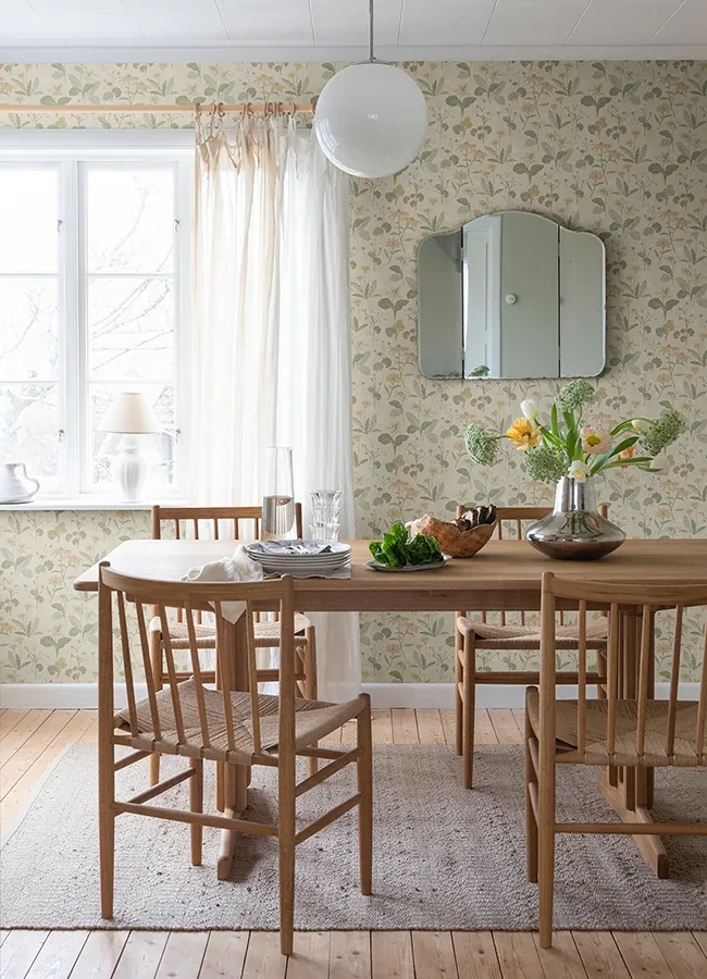 A-Street Prints Magdalena Light Yellow Dandelion Wallpaper - SKU 4080-92135