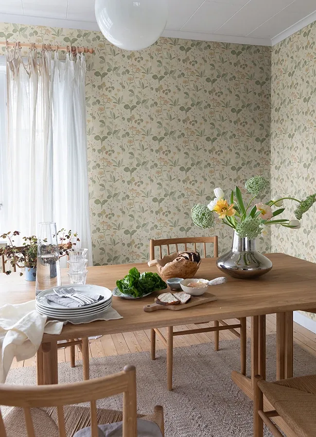 A-Street Prints Magdalena Light Yellow Dandelion Wallpaper - SKU 4080-92135