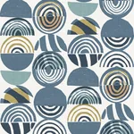 A-Street Prints Mage Blue Mod Geometric Wallpaper | Wallpaper Twins A-Street Prints Mage Blue Mod Geometric Wallpaper - SKU 4014-26446